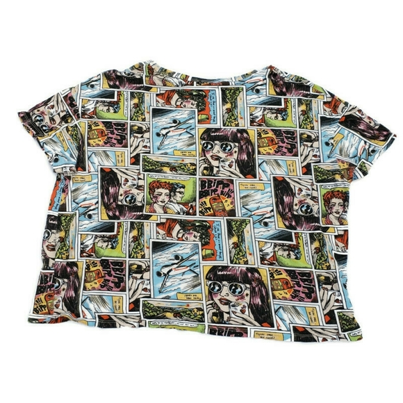 Zara Comic Strip Boxy T-Shirt Size M - Picture 2 of 5